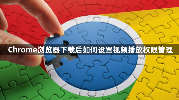 Chrome浏览器下载后如何设置视频播放权限管理1