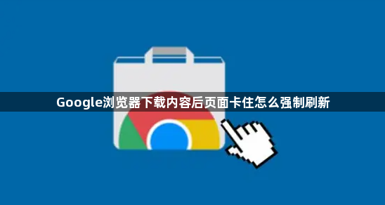Google浏览器下载内容后页面卡住怎么强制刷新1