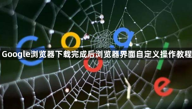 Google浏览器下载完成后浏览器界面自定义操作教程1