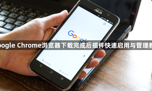 Google Chrome浏览器下载完成后插件快速启用与管理教程1