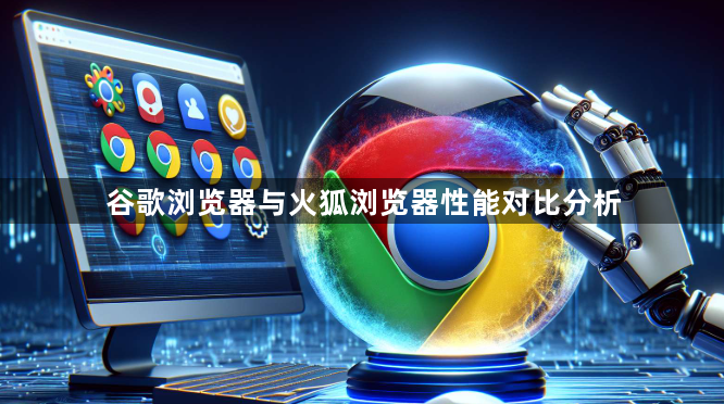 谷歌浏览器与火狐浏览器性能对比分析1