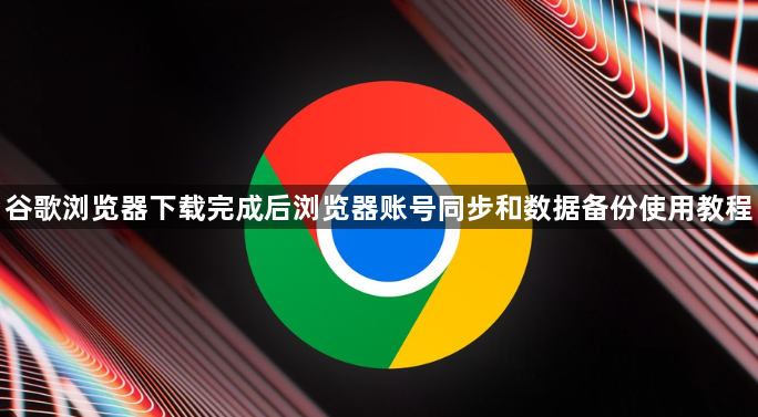 谷歌浏览器下载完成后浏览器账号同步和数据备份使用教程1