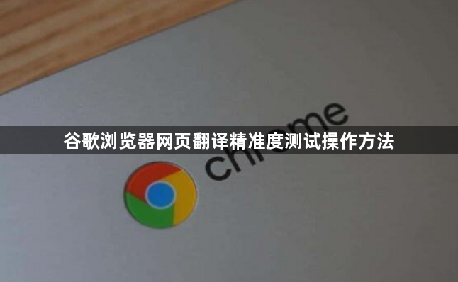 谷歌浏览器网页翻译精准度测试操作方法1