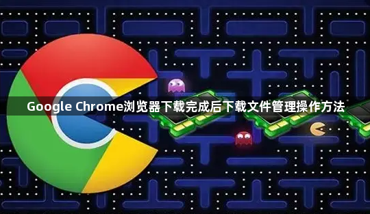 Google Chrome浏览器下载完成后下载文件管理操作方法1