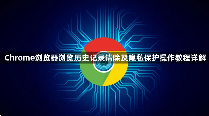 Chrome浏览器浏览历史记录清除及隐私保护操作教程详解1