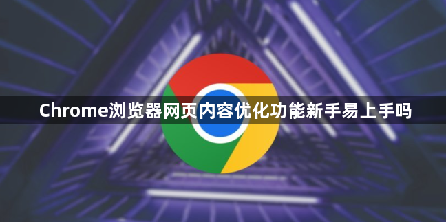 Chrome浏览器网页内容优化功能新手易上手吗1