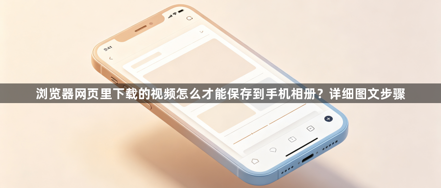 浏览器网页里下载的视频怎么才能保存到手机相册?详细图文步骤1