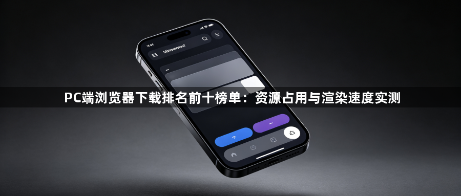 PC端浏览器下载排名前十榜单：资源占用与渲染速度实测1