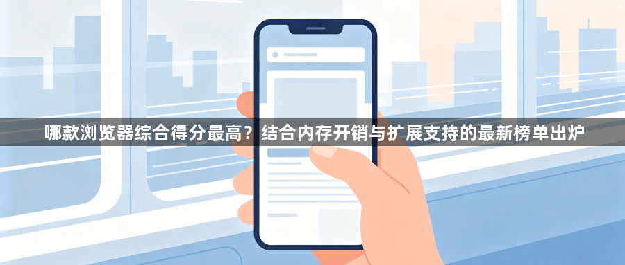 哪款浏览器综合得分最高？结合内存开销与扩展支持的最新榜单出炉1