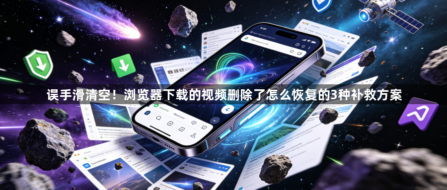 误手滑清空！浏览器下载的视频删除了怎么恢复的3种补救方案1