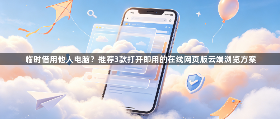 临时借用他人电脑？推荐3款打开即用的在线网页版云端浏览方案1