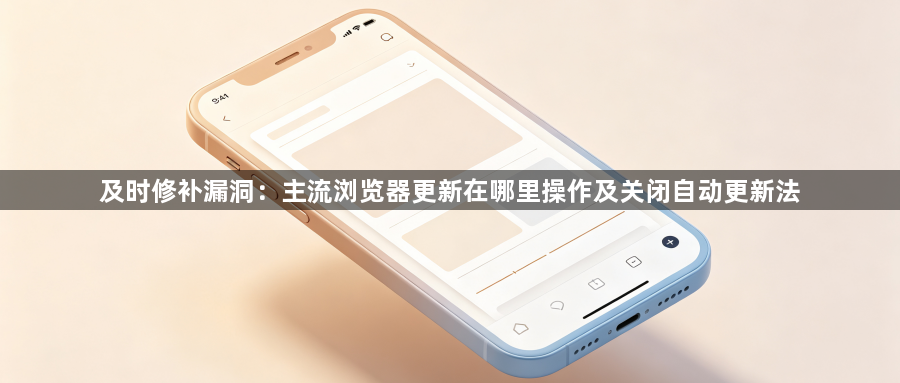及时修补漏洞:主流浏览器更新在哪里操作及关闭自动更新法1