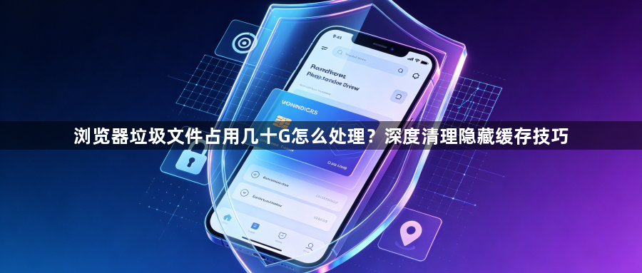 浏览器垃圾文件占用几十G怎么处理?深度清理隐藏缓存技巧1