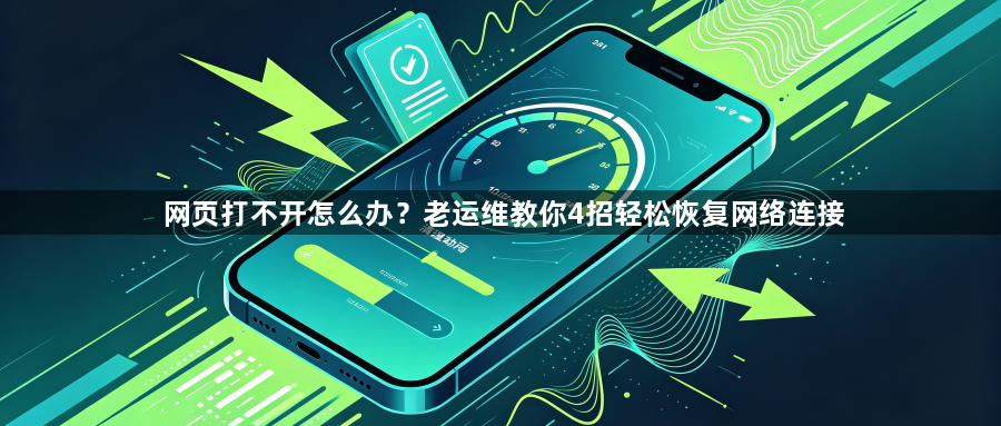 网页打不开怎么办?老运维教你4招轻松恢复网络连接1