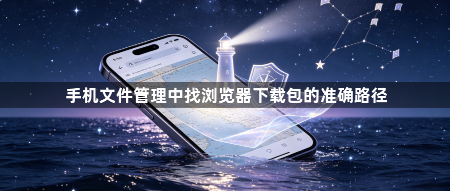 手机文件管理中找浏览器下载包的准确路径1