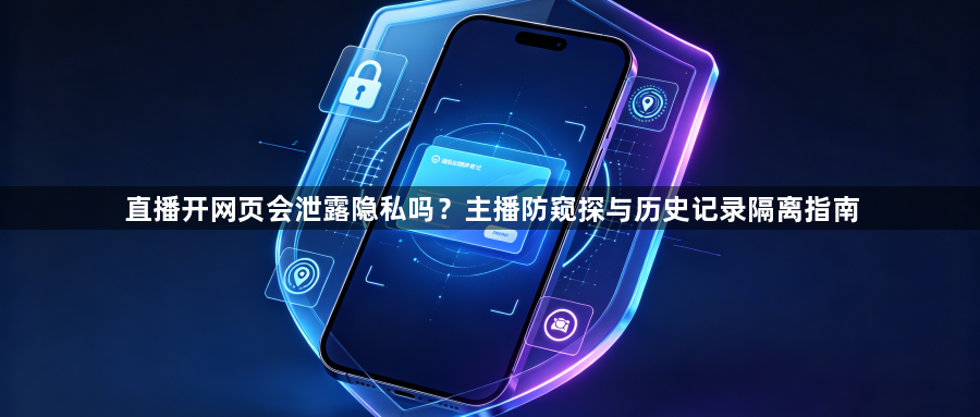 直播开网页会泄露隐私吗?主播防窥探与历史记录隔离指南1