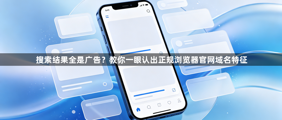 搜索结果全是广告?教你一眼认出正规浏览器官网域名特征1
